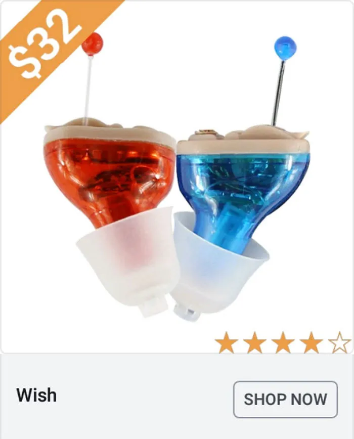 Are These Hearing Aids? Why The Colored Pins? Who Wants Pins Sticking Out Their Ear?