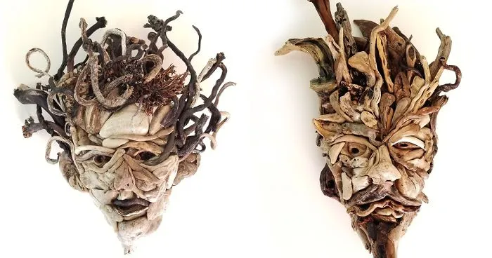 I Decided To Do Something That Would Get Me Away From The Computer, So I Started Making Driftwood Portraits (8 Pics)