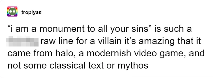 “I Am A Monument To All Your Sins”