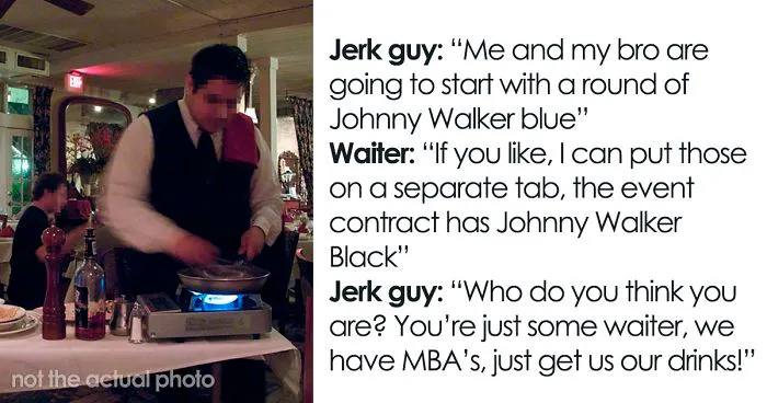 Two Pretentious Guys Think They're Better Than The Waiter, Boss Makes Them Pay The 3k Dollar Bill