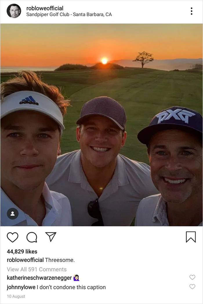Rob Lowe’s Sons Keep Trolling Him On Instagram, And It’s Hilarious (19 Pics)