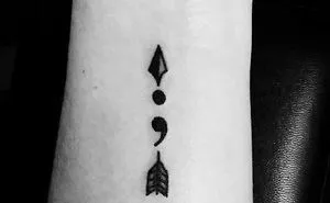 Unique & Clever Semicolon Tattoo