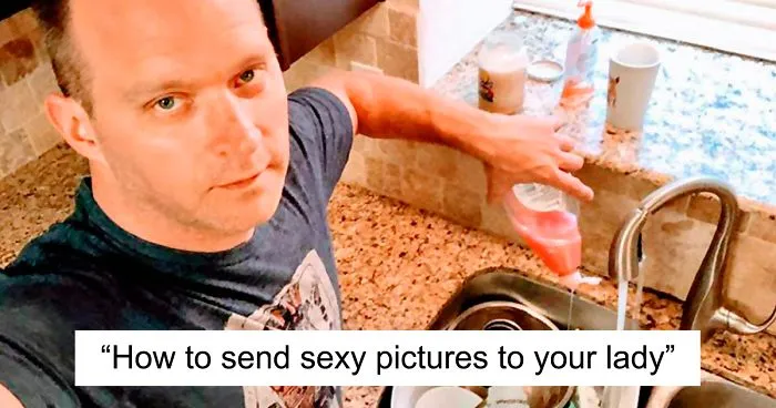 Guy Poses For Hilarious 'Sexy' Shots For His Lady And It Goes Viral