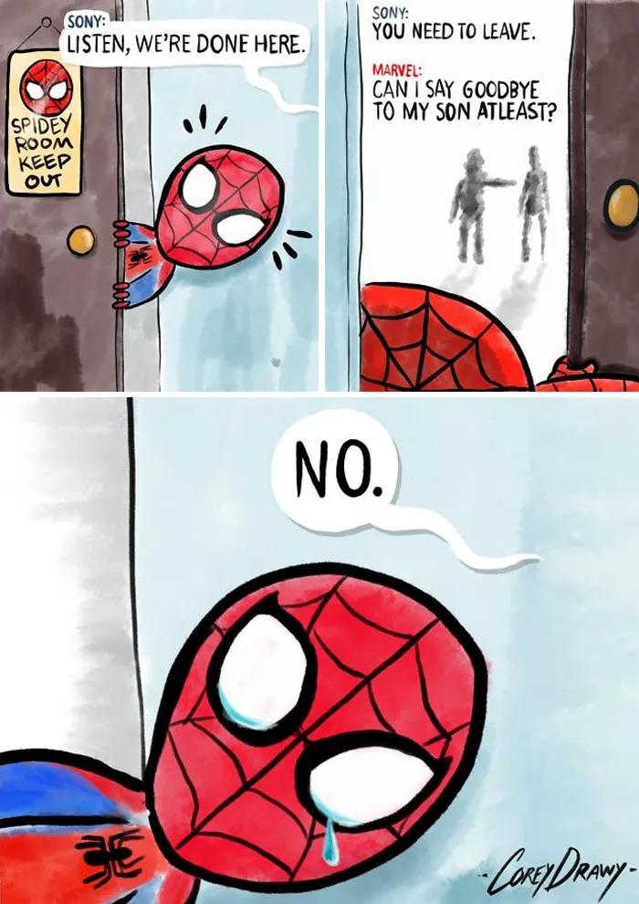 30 Sad And Funny Memes In Response To Sony Taking Back Spider-Man From MCU