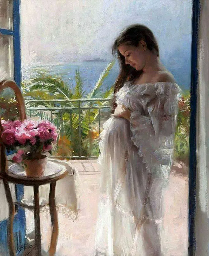 Spanish Artist Converts Intimate Moments Of Gorgeous Women Into Pastel Paintings (70 Pics)