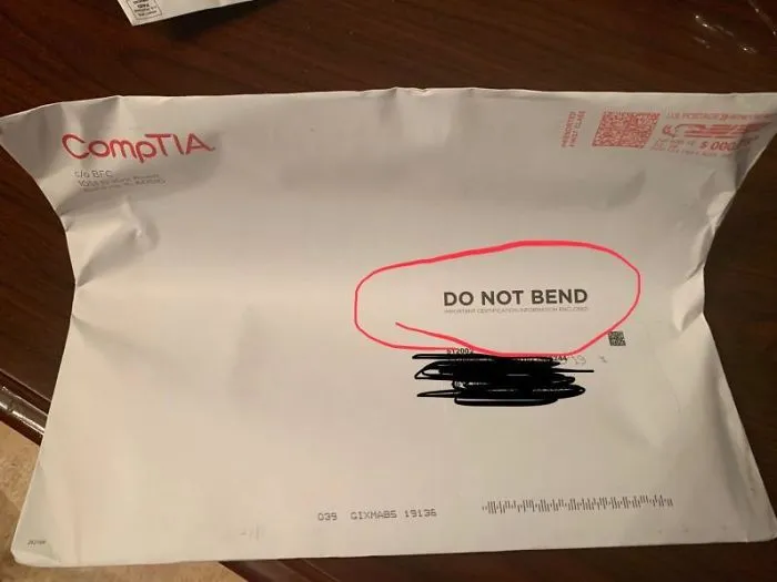 Only My Boyfriends Certification He Worked Months On. Thats All. F*** You USPS