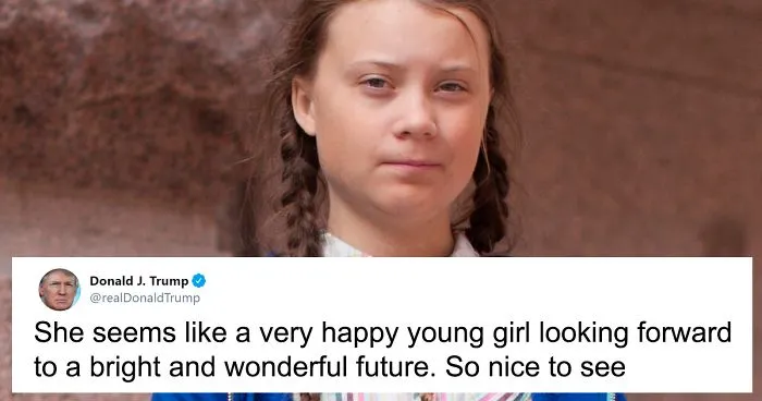 Trump Mocks Greta Thunberg's Speech, She Shades Him In Her Twitter Bio