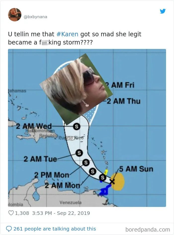 People Are Laughing At Tropical Storm Named 'Karen,' Create 21 Funny Memes