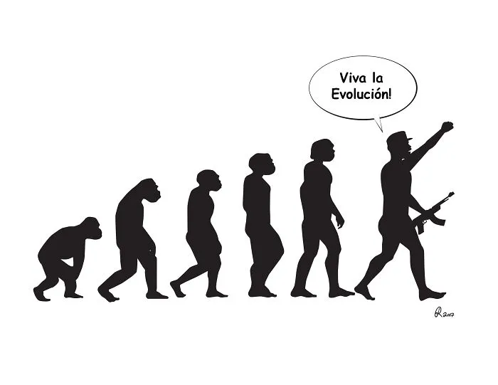 I Poke Fun At Our Modern Society In My 30 Cartoons Of The Human Evolution Silhouette