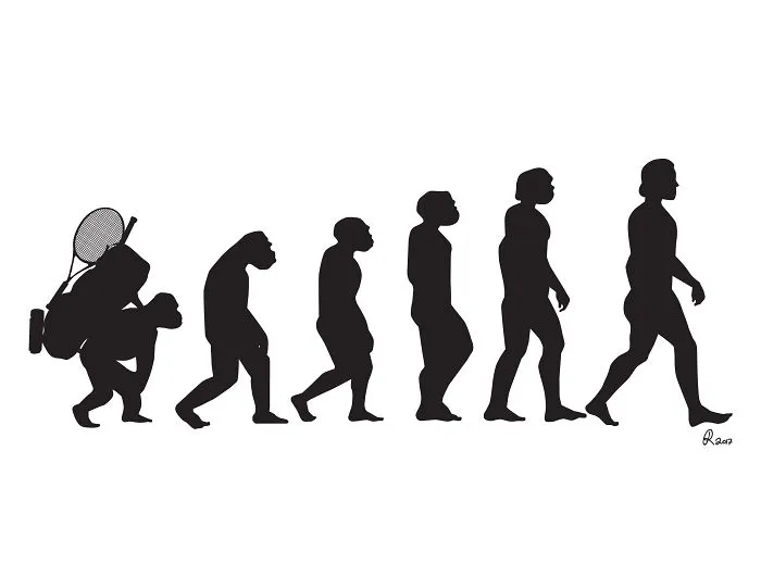 I Poke Fun At Our Modern Society In My 30 Cartoons Of The Human Evolution Silhouette