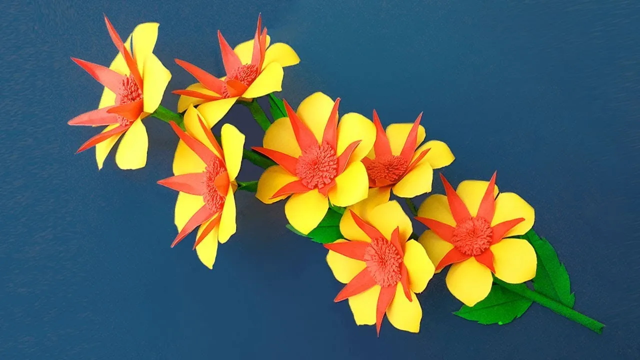How To Make Flower - Very Easy Paper Flowers Decor At Home