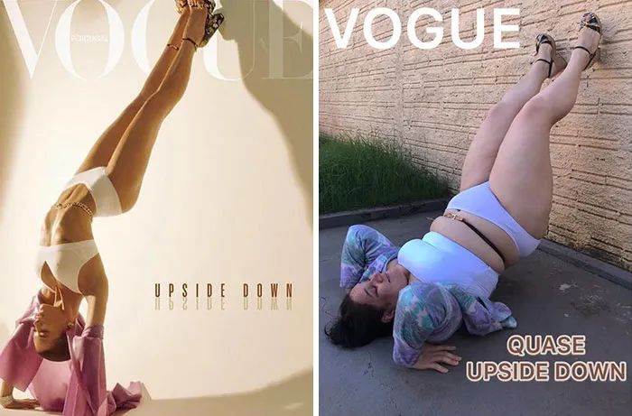 Esta brasileña recrea las sesiones de fotos pijas para mostrar lo tontas que son algunas de ellas