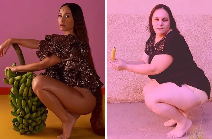 Esta brasileña recrea las sesiones de fotos pijas para mostrar lo tontas que son algunas de ellas