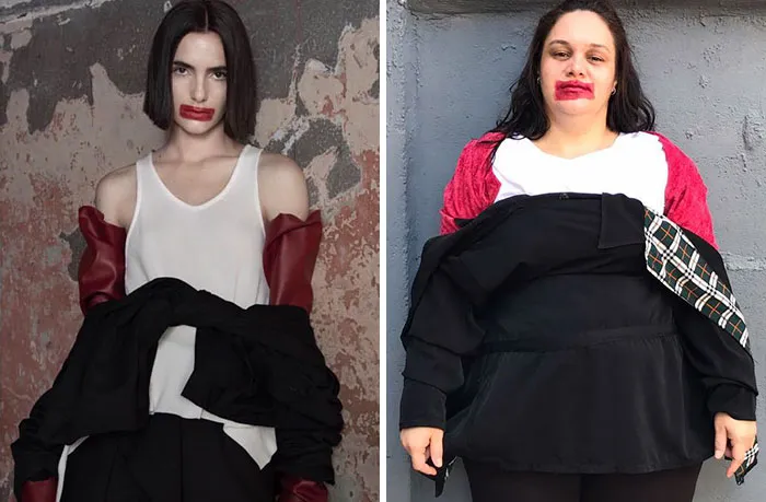Brazilian Lady Recreates Posh Photoshoots To Point Out How Silly Some Of Them Are