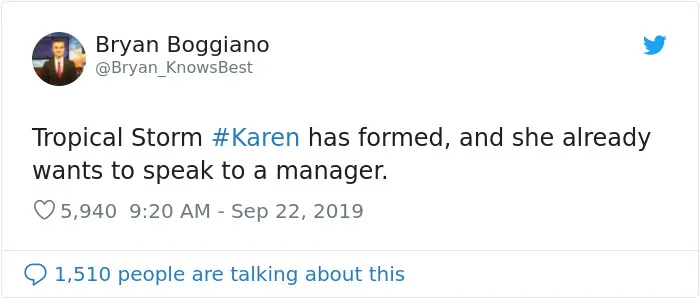 People Are Laughing At Tropical Storm Named 'Karen,' Create 21 Funny Memes