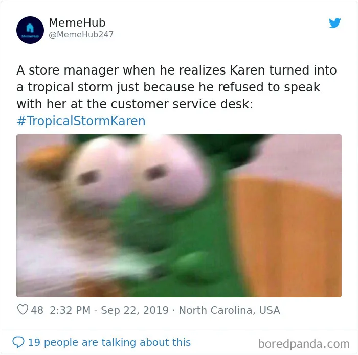 People Are Laughing At Tropical Storm Named 'Karen,' Create 21 Funny Memes