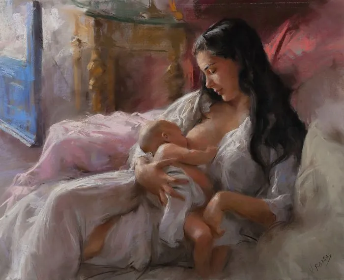 Spanish Artist Converts Intimate Moments Of Gorgeous Women Into Pastel Paintings (70 Pics)