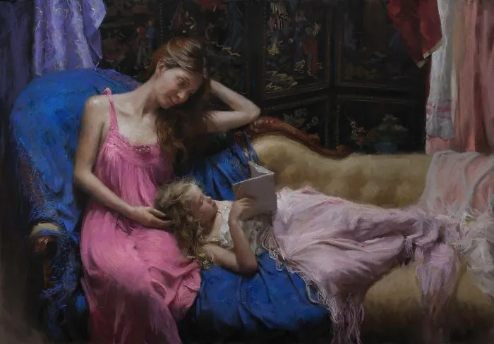 Spanish Artist Converts Intimate Moments Of Gorgeous Women Into Pastel Paintings (70 Pics)