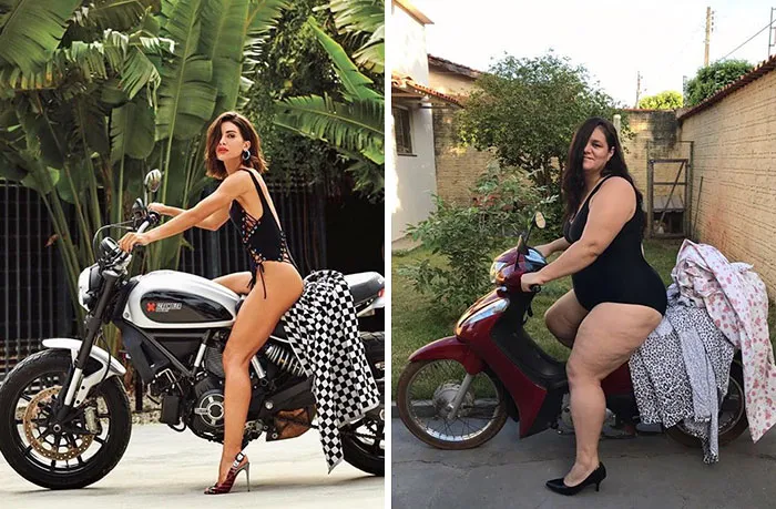 Esta brasileña recrea las sesiones de fotos pijas para mostrar lo tontas que son algunas de ellas