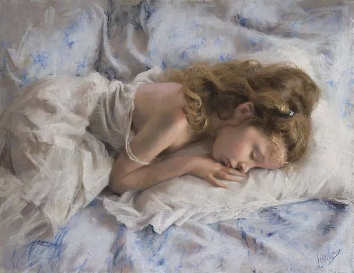 Spanish Artist Converts Intimate Moments Of Gorgeous Women Into Pastel Paintings (70 Pics)