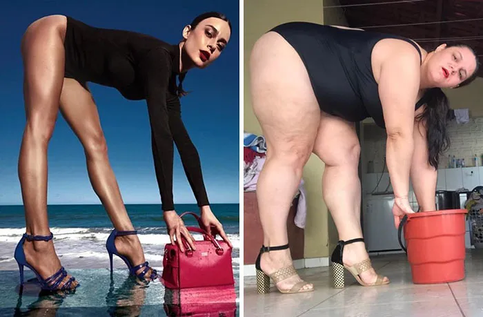 Esta brasileña recrea las sesiones de fotos pijas para mostrar lo tontas que son algunas de ellas