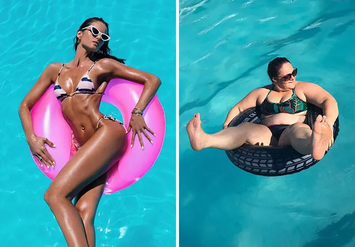 Esta brasileña recrea las sesiones de fotos pijas para mostrar lo tontas que son algunas de ellas