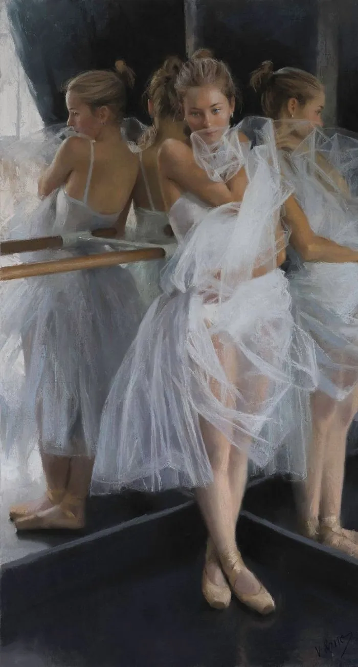 Spanish Artist Converts Intimate Moments Of Gorgeous Women Into Pastel Paintings (70 Pics)