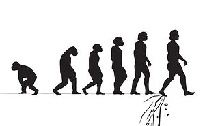 I Poke Fun At Our Modern Society In My 30 Cartoons Of The Human Evolution Silhouette