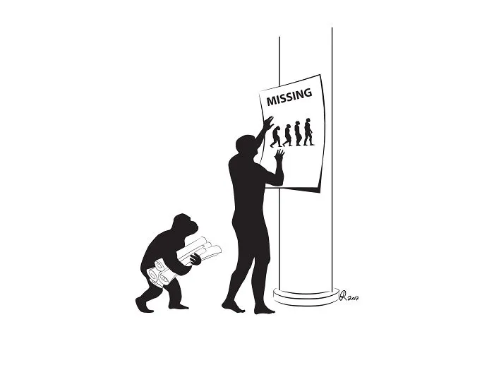 I Poke Fun At Our Modern Society In My 30 Cartoons Of The Human Evolution Silhouette