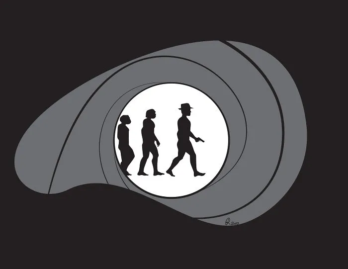 I Poke Fun At Our Modern Society In My 30 Cartoons Of The Human Evolution Silhouette