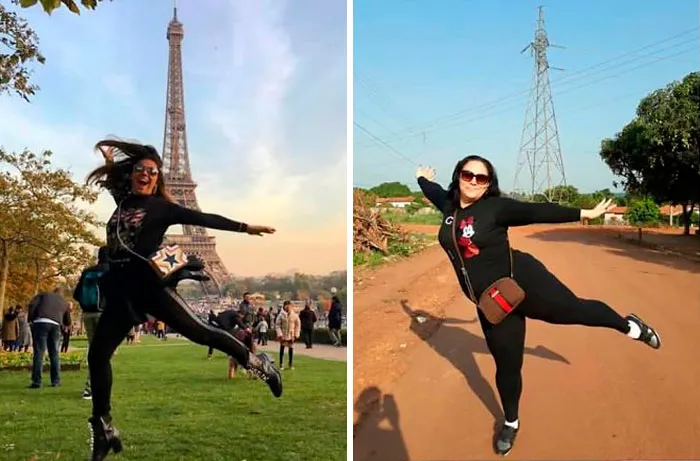 Esta brasileña recrea las sesiones de fotos pijas para mostrar lo tontas que son algunas de ellas