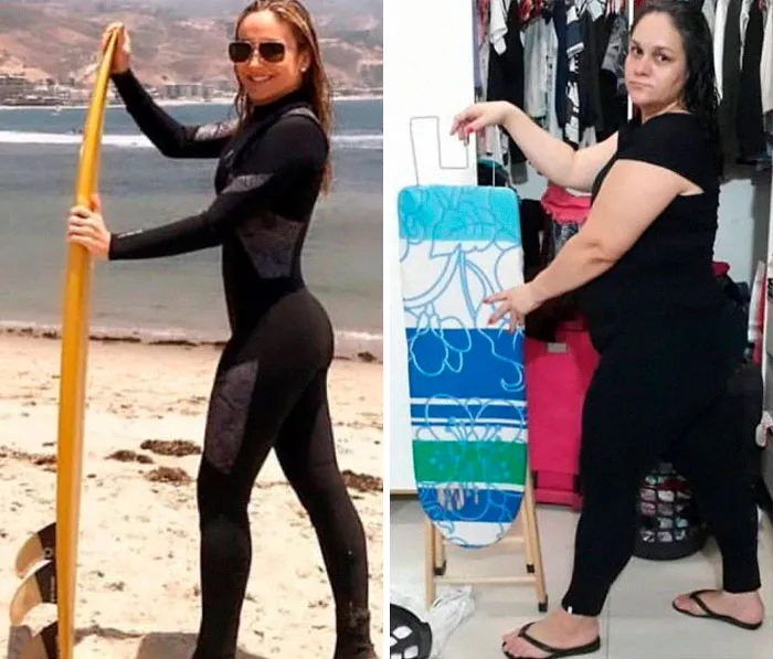 Brazilian Lady Recreates Posh Photoshoots To Point Out How Silly Some Of Them Are