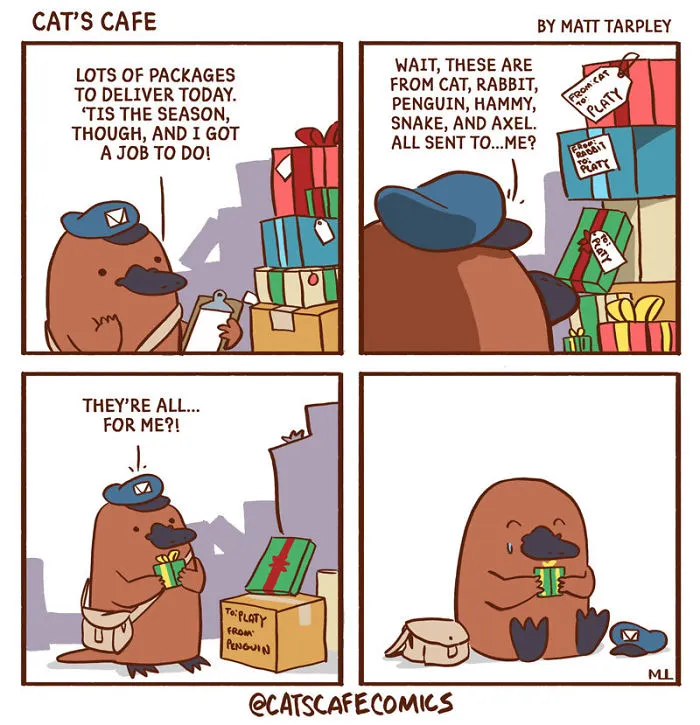 My 30 Wholesome ‘Cat’s Café’ Comics That Might Just Make Your Day (New Pics)