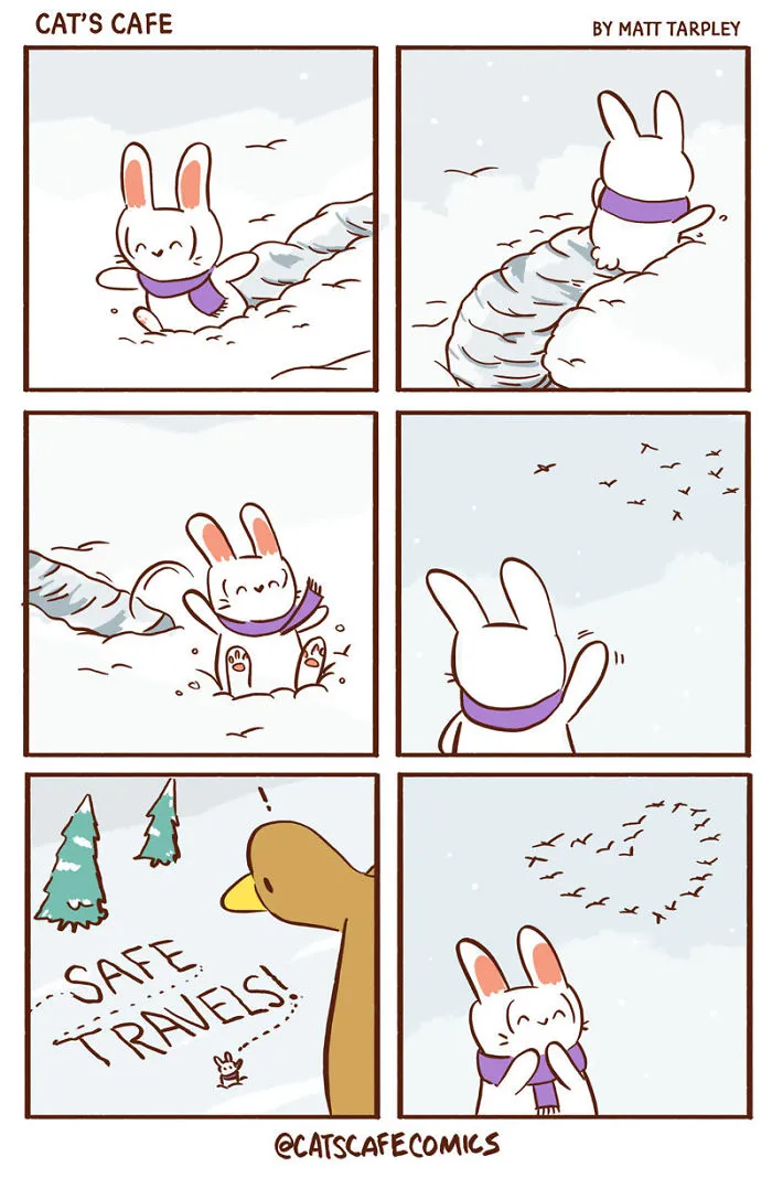 My 30 Wholesome ‘Cat’s Café’ Comics That Might Just Make Your Day (New Pics)