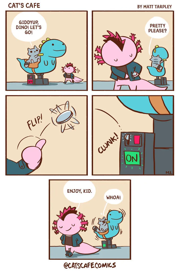 My 30 Wholesome ‘Cat’s Café’ Comics That Might Just Make Your Day (New Pics)