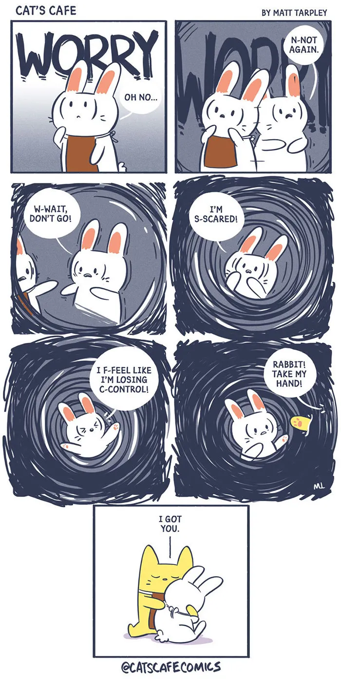My 30 Wholesome ‘Cat’s Café’ Comics That Might Just Make Your Day (New Pics)