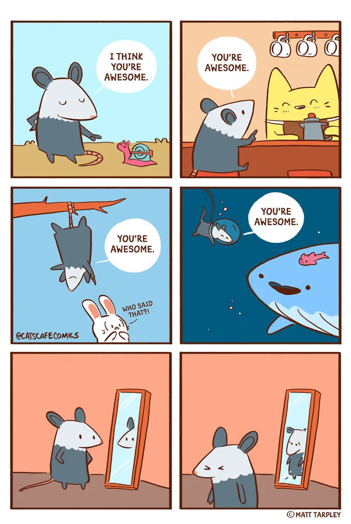 My 30 Wholesome ‘Cat’s Café’ Comics That Might Just Make Your Day (New Pics)