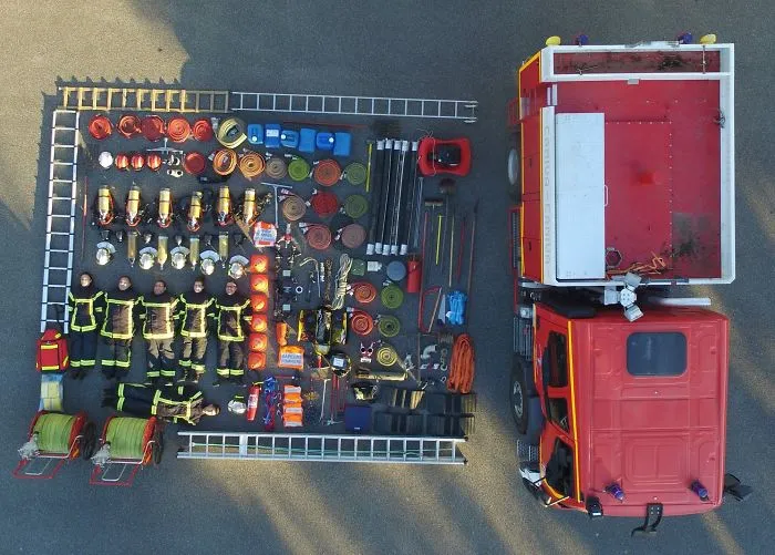 French Fire Truck (The Firefighters Of Mazières)
