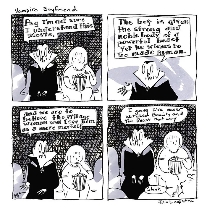 Artist Imagines What Having A Vampire Boyfriend Is Like And It's Not The One From Twilight