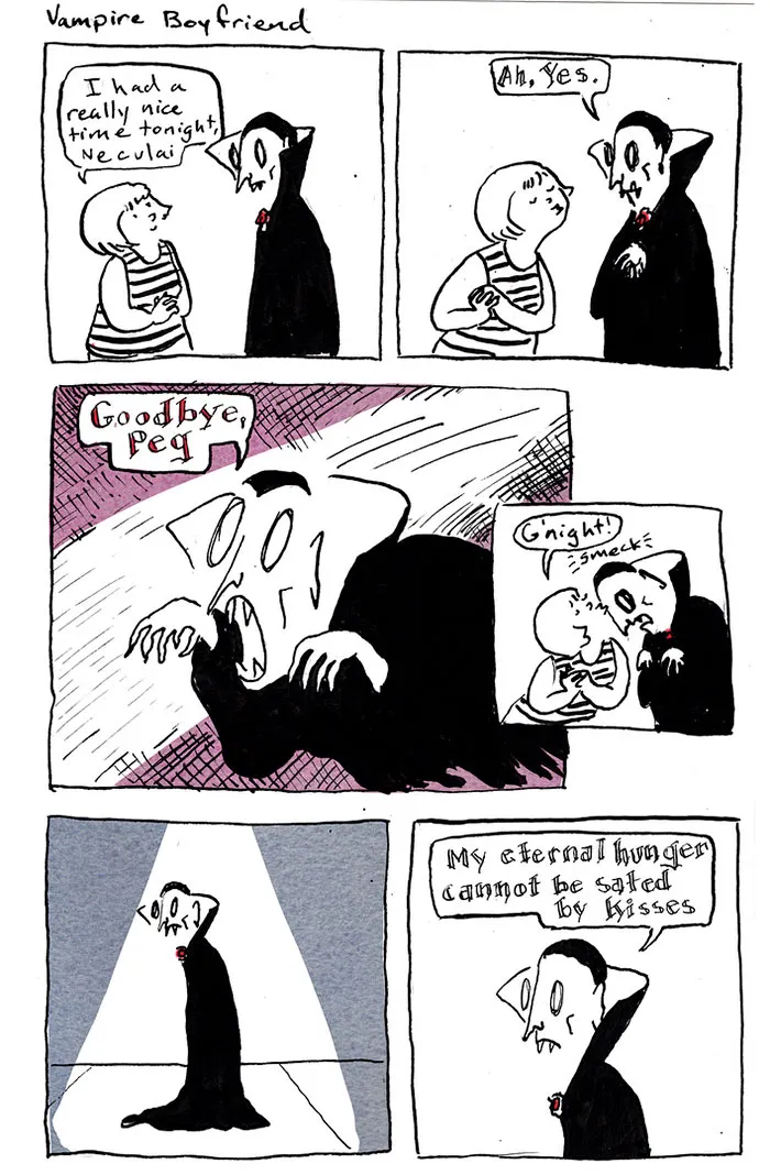 Artist Imagines What Having A Vampire Boyfriend Is Like And It's Not The One From Twilight