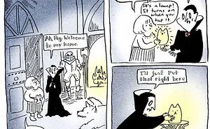 Artist Imagines What Having A Vampire Boyfriend Is Like And It's Not The One From Twilight