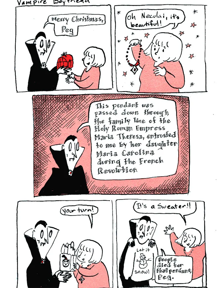 Artist Imagines What Having A Vampire Boyfriend Is Like And It's Not The One From Twilight