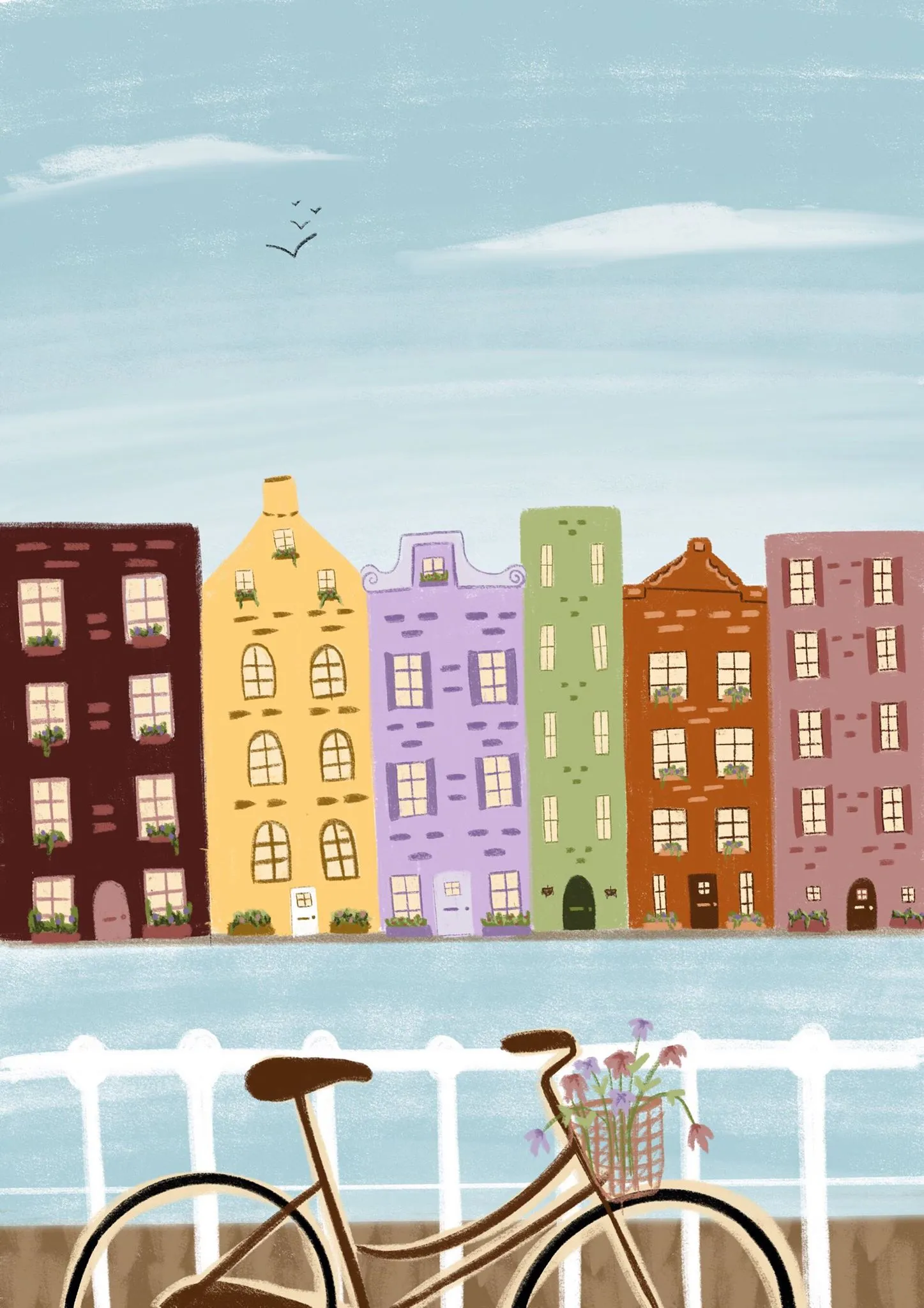 Happy People, Homes And Towns