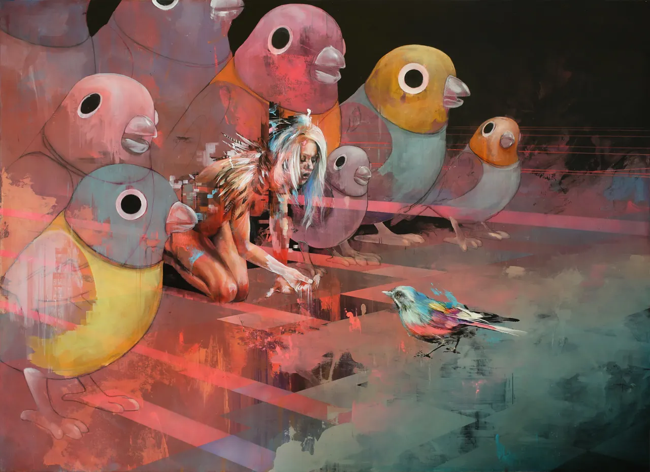 British Mixed-Media Artist, Ian Francis, Uses Figurative And Abstract Elements To Explore Strained Relationship Between Modern World We’ve Created And Its Animal Inhabitants