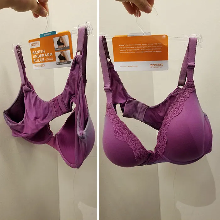 When You Steal A Bra From The Store, But Replace It With Your Old One
