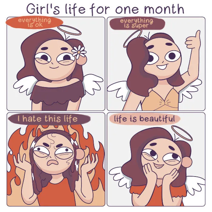 My 40 Comics That Illustrate Everyday Girls' Problems In A Funny Way (New Pics)