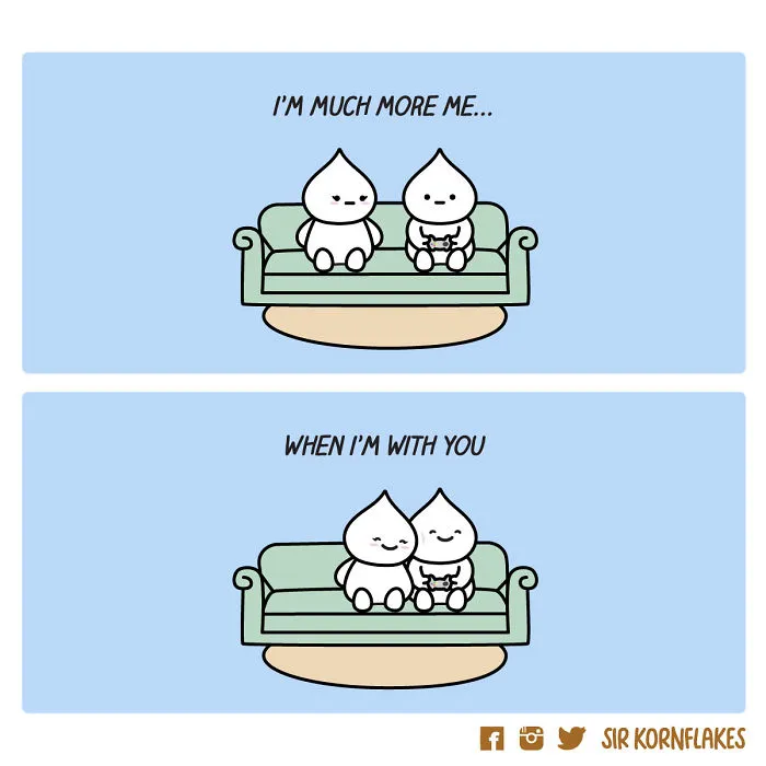 I Illustrate Relatable Relationship Moments (30 Dumpling Comics)