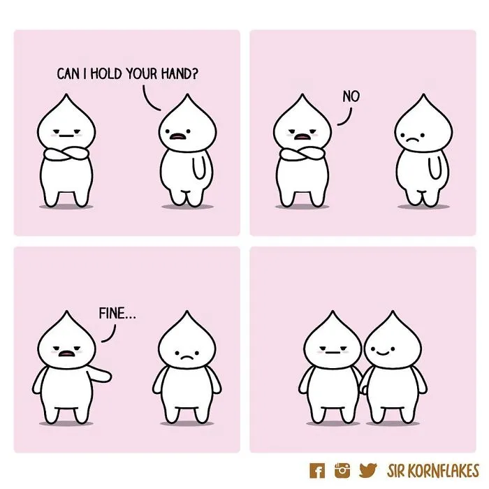 I Illustrate Relatable Relationship Moments (30 Dumpling Comics)