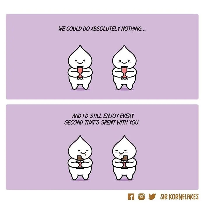 I Illustrate Relatable Relationship Moments (30 Dumpling Comics)