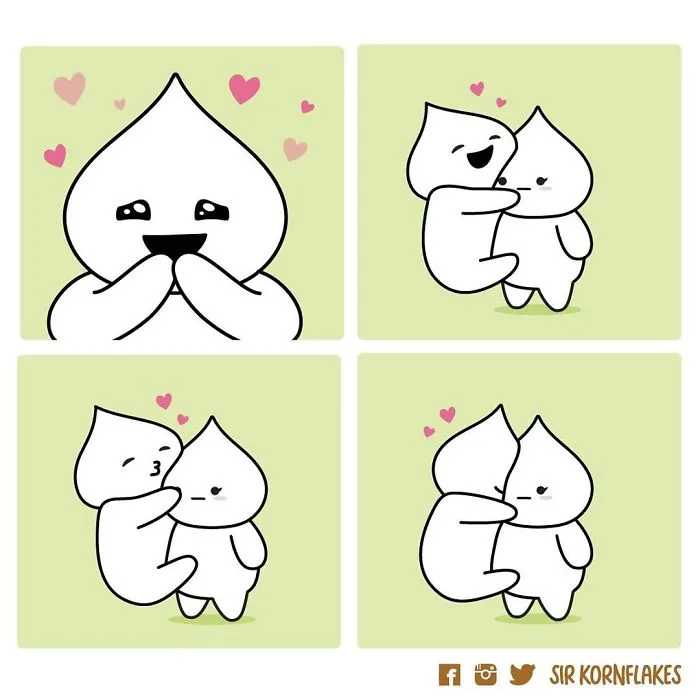 I Illustrate Relatable Relationship Moments (30 Dumpling Comics)